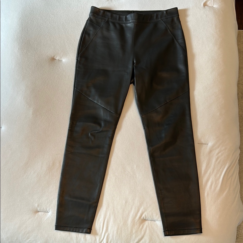 Black Faux Leather Pants